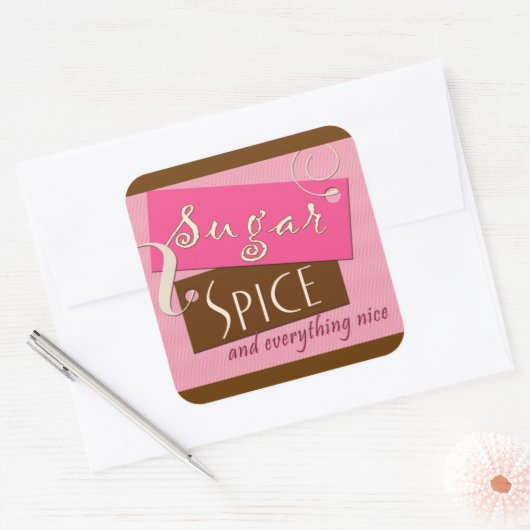 砂糖とスパイスと全てがおいしい スクエアシール (封筒)