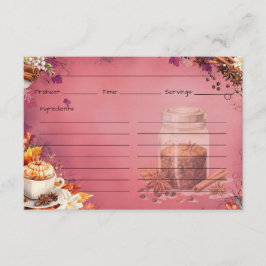 砂糖とスパイスのレシピカード エンクロージャーカード