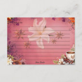 砂糖とスパイスのレシピカード エンクロージャーカード (裏面)