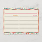 砂糖とスパイスのレシピカード 案内ポストカード (裏面)