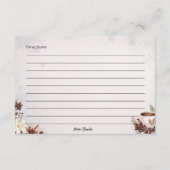 砂糖とスパイスの基本レシピカード エンクロージャーカード (裏面)