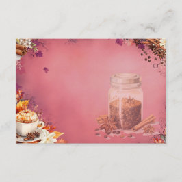 砂糖とスパイスの空白のレシピカード エンクロージャーカード