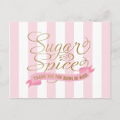 砂糖とスパイスをテーマにしたポストカード ポストカード (正面)