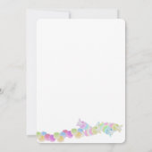 砂糖とスパイスキャンディ甘いベビーシャワー 招待状 (裏面)