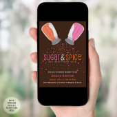 砂糖とスパイスシェーカーベビーシャワー 招待状