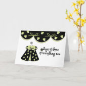 砂糖とスパイスベビーおめでとう カード (黄色い花)