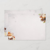 砂糖とスパイス基本空白のレシピカード エンクロージャーカード (正面/裏面)