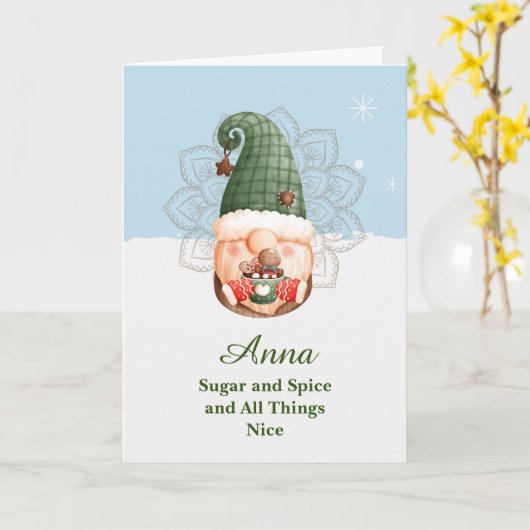 砂糖とスパイス格言マンダラカード カード (黄色い花)