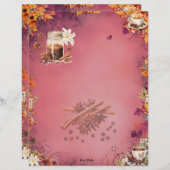 砂糖とスパイス空白のフルページレシピ (正面/裏面)