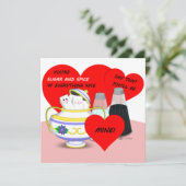 砂糖とスパイス – 古いバファッションドレンタインカードアート (スタンド正面)