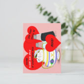 砂糖とスパイス – 古いバファッションドレンタインカードアート ポストカード (スタンド正面)