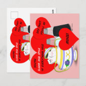 砂糖とスパイス – 古いバファッションドレンタインカードアート ポストカード (正面/裏面)