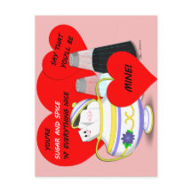 砂糖とスパイス – 古いバファッションドレンタインカードアート