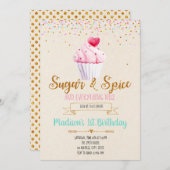 砂糖と香辛料のパーティの招待状 招待状 (正面/裏面)
