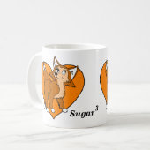 砂糖によって立方体にされるマグ コーヒーマグカップ (正面左)