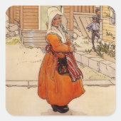 砂糖のまわりにを吸う スクエアシール (正面)