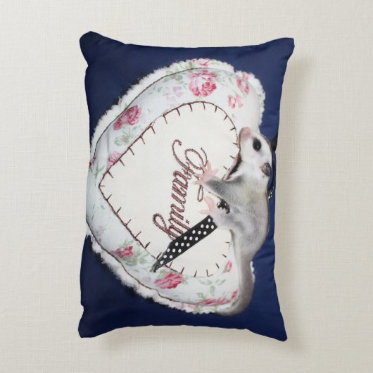 砂糖のグライダーの枕 アクセントクッション (裏面(縦))