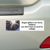 砂糖のグライダーはfurr…です バンパーステッカー (車上)