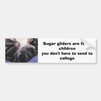 砂糖のグライダーはfurr…です バンパーステッカー