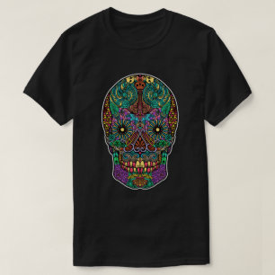 砂糖のスカルのカラフル Tシャツ