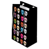 砂糖のスカルのギフトバッグ スモールペーパーバッグ (裏面アングル)