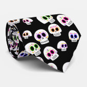 砂糖のスカルのタイ ネクタイ (ロール)