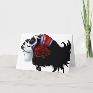 砂糖のスカルのデザイン カード