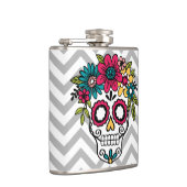 砂糖のスカルのフラスコ、死者、花の日 フラスク (右)