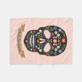 砂糖のスカルのフリースブランケット フリースブランケット (正面(横))