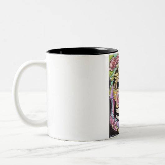 砂糖のスカルのマグ ツートーンマグカップ (左)