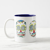 砂糖のスカルのマグ ツートーンマグカップ (左)