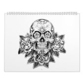 砂糖のスカルの大人の着色のカレンダー カレンダー (カバー)