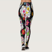 砂糖のスカルの恐く、血も凍るような脅かすこと レギンス (裏面)