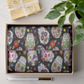 砂糖のスカルの恐く、血も凍るような脅かすこと 薄葉紙 (ギフト)