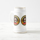 砂糖のスカルの血も凍るような威圧的および恐い ビールジョッキ (正面左)