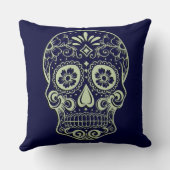 砂糖のスカルの装飾用クッション クッション (裏面)