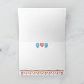 砂糖のスカルのGraciasによって折られるサンキューカード 招待状 (内部)