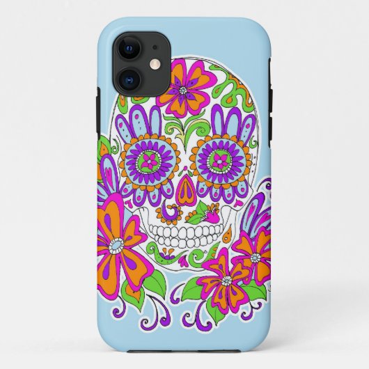 砂糖のスカルのiPhone 5の場合 Case-Mate iPhoneケース (裏面)