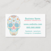 砂糖のスカルのLulaのファッションの小売商の名刺 名刺 (正面)