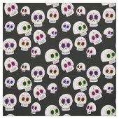 砂糖のスカルパターン生地 ファブリック (見本)