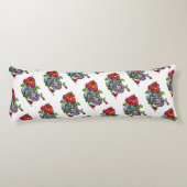 砂糖のスカル及び花 ボディピロー (裏面)