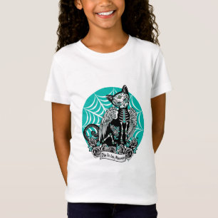 砂糖のスカル猫 Tシャツ