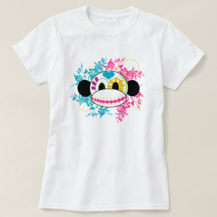 砂糖のスカル猿のティー Tシャツ