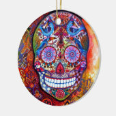 砂糖のスカル セラミックオーナメント (左)