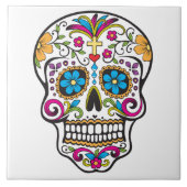 砂糖のスカル タイル (正面)