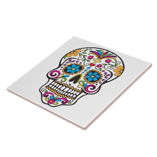 砂糖のスカル タイル (側面)