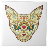 砂糖のスカル タイル (正面)