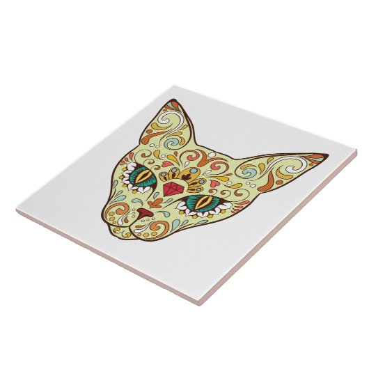 砂糖のスカル タイル (側面)