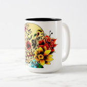 砂糖のスカル ツートーンマグカップ (正面右)