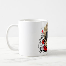 砂糖のスカル-入れ墨のデザイン コーヒーマグカップ